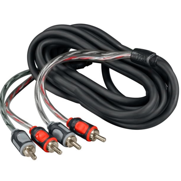 Metra Tsunami T2RCA10PB 10' Two Channel Premium Stereo RCA Audio Cables ...