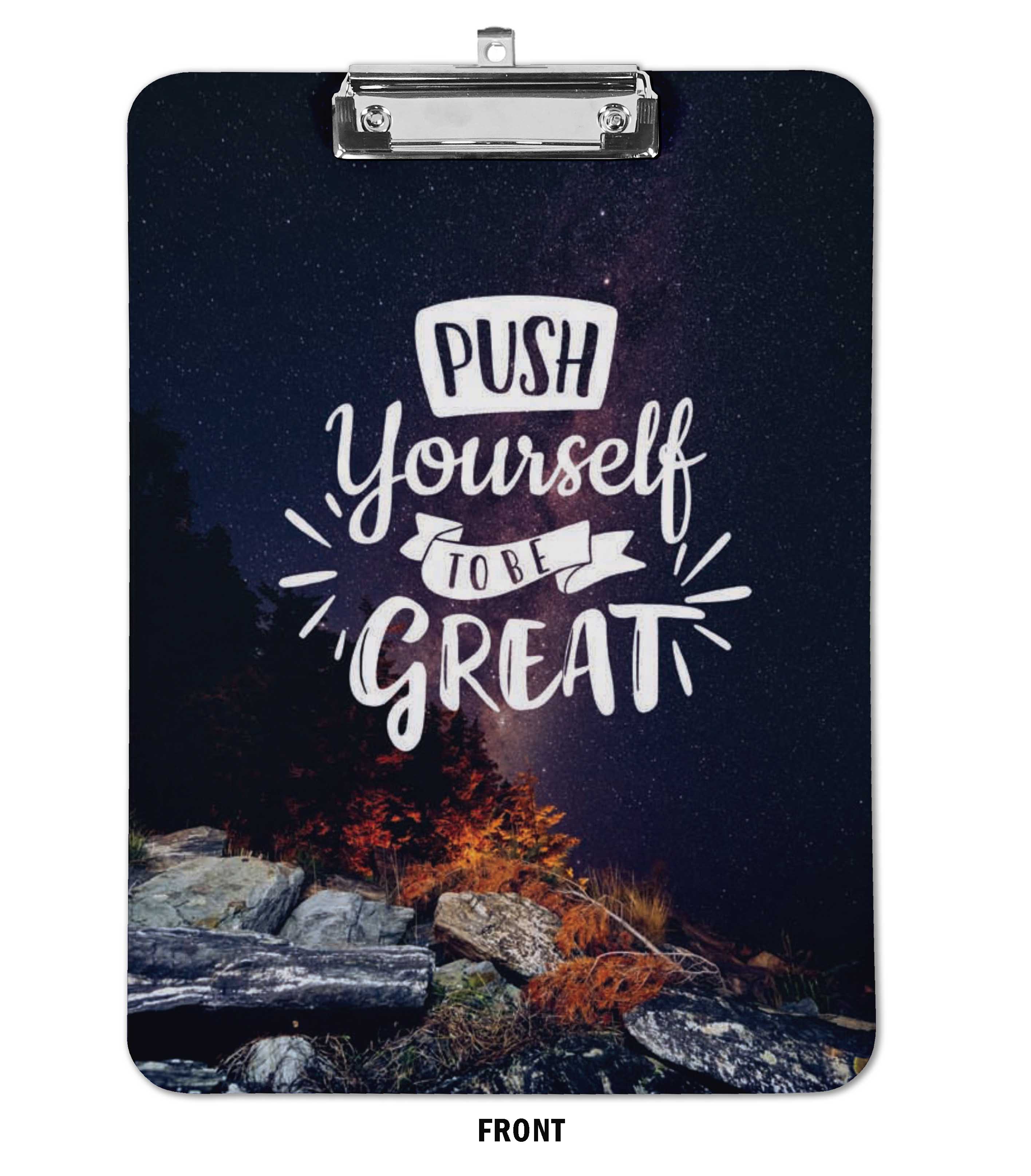 Inkdotpot Dry Erase Double Sided Dry Erase Double Sided Clipboard Letter Size Printed Paperboard Clipboard w/Low Profile Clip 9X15 With Free Marker & Duster