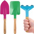 thumbnail image 1 of NUOLUX 3pcs Outdoor Garden Tools Set Rake Shovel Kids Beach Sandbox Toy, 1 of 5