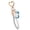 Blue, variant on YongCo Pearls Embellished Lip Balm Holder Keychain Cover Easy Clip On Design Decorative Pendant Charm For Teens Youth