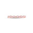 thumbnail image 2 of 14kt Rose Gold Womens Round Diamond Twist Stackable Band Ring 1/10 Cttw, 2 of 4