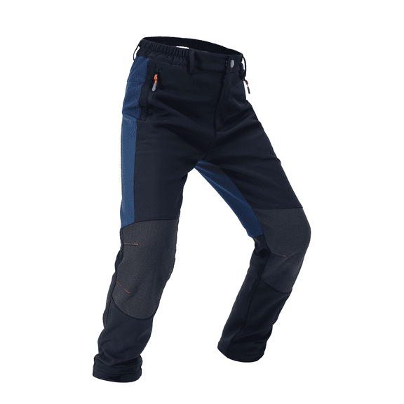 Lavenicole Boys Snow Pants Kids Fleece Lined Thermal Winter Hiking Pants Waterproof Softshell Elastic Waist Outdoor Cold Weather