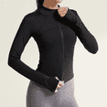 thumbnail image 3 of Women Workout Jacket Zip Up Athletic Yoga Jackets, 3 of 4