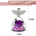 thumbnail image 2 of Angel Girl Eternal Flower Rose Glass Cover Regalo de vacaciones Decoración de rosas Regalo de cumpleaños para amigos y familiares, 2 of 5
