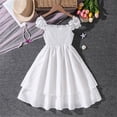 thumbnail image 6 of ATOGUTA Girls Dresses Summer Beach Dress Hawaiian Party Wedding Vacation Sundress Size 8-13. White, 6 of 6