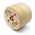 thumbnail image 3 of pitrice Rustic Wedding Wood Ring Holder Wedding Ring Bearer Box Engagement Engraving Wooden Rings Box, 3 of 6