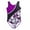 Prima Purple, variant on Girls Dance & Gymnastics Floral Block Printed Leotard, XS-XL