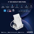 thumbnail image 7 of LUXRITE 4 In. LED Square ECO Backlit Mini Panel Light, 5CCT 2700K-5000K, 1000LM 11W 100 Beam Dimmable ETL Rated 16 Pack, 7 of 7