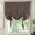 thumbnail image 2 of Maoww Kitchen Curtains Roman Window Shades Living Room Bedroom Solid Color Valance Panels Window Treatment, 2 of 6