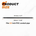 thumbnail image 2 of Spring Tube Bender 12mm OD 380mm Long Conduit Pipe Bender Bending Spring for Pipe Bending Devices in Home Hydropower, Black, 2 of 6