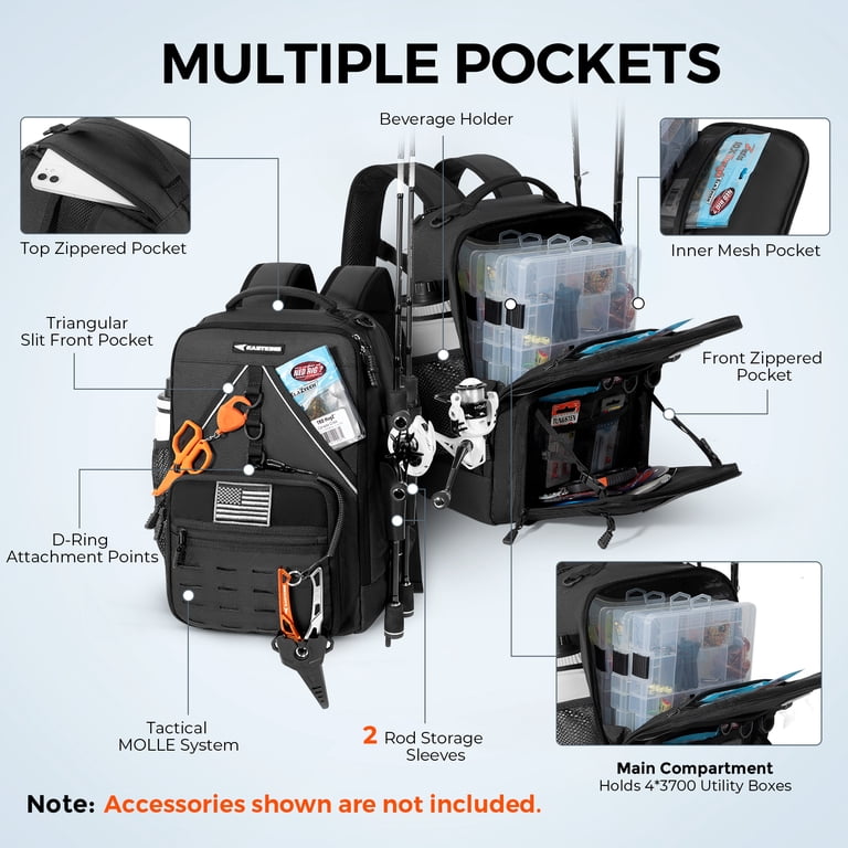 KastKing KarryAll KastMate Fishing Tackle Backpack photo 4