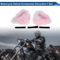 thumbnail image 2 of Accesorios de Casco de Motocicleta Decoración Orejas de Gato Gradientes para Cascos de Motocicleta Bicicleta Esquí Rosa Blanco Pegatina 1 Juego, 2 of 6