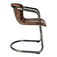 thumbnail image 3 of BENEDICT DINING CHAIR GRAZED BROWN LEATHER -M2, 3 of 5
