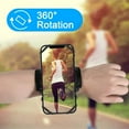 thumbnail image 3 of Running Armband, 360°Rotatable with Key Holder Phone Armband for Hiking Biking Walking, 3 of 9