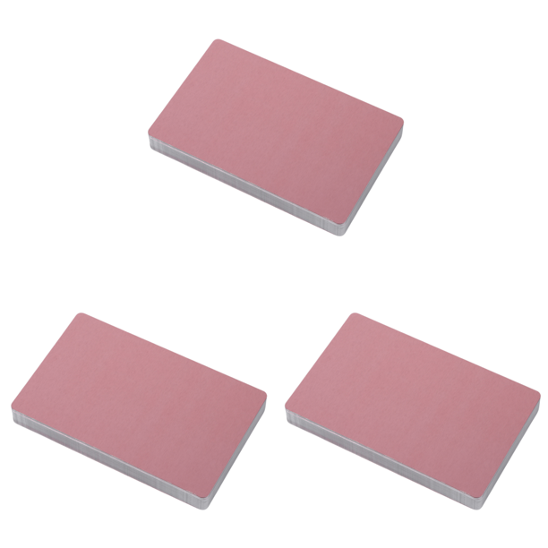 Likrtyny 50 Tarjetas Visita Metal Aleación Aluminio para Tarjetas Bricolaje (oro Rosa)