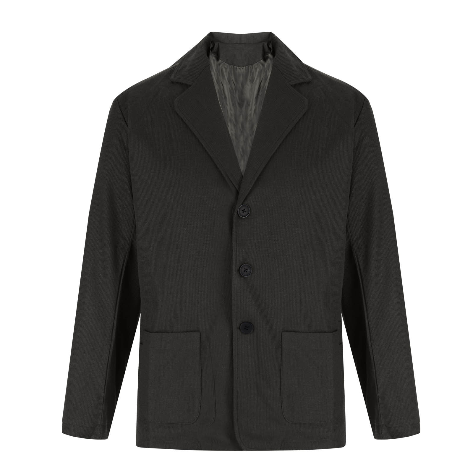 JUUYY Men's Chinese Tunic Suits Mandarin Collar Formal Suit Jacket