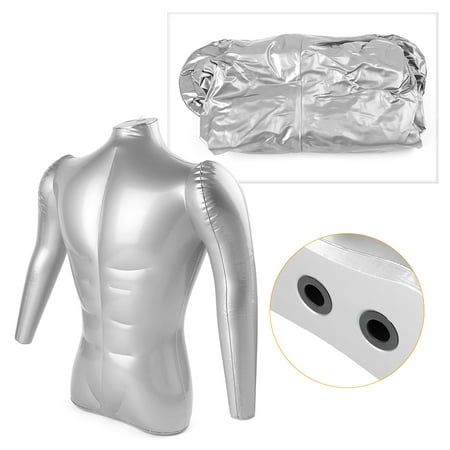 GZYF 1PC PVC Plastic Man Half Body Arm Inflatable Mannequin Dummy Torso Model