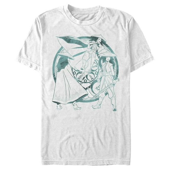 Men's Raya and the Last Dragon Watercolor Raya Graphic Tee White Small