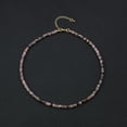 thumbnail image 6 of COAI Cute Heishi Beads Black Veins Rhodonite Stone Choker Necklace for Women, 6 of 6