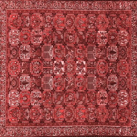 Ahgly Company Indoor Square Persian Red Traditional Area Rugs, 5' Square