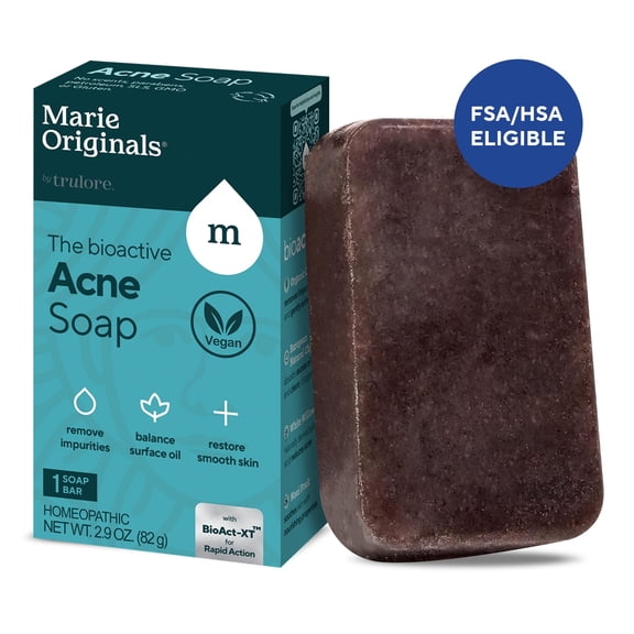 Marie Originals Acne Treatment with Organic Oat, Natural Face and Body Wash for Pimples and Scars (1 Pack)