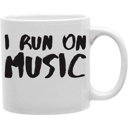 

Imaginarium Goods CMG11-IGC-IRUN I Run On Music 11 oz Ceramic Coffee Mug