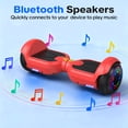 thumbnail image 2 of HOVERSTAR 6"Off-Road Hoverboard for Kids & Adults,Two-Wheel Self Balancing Flashing LED Wheels Electric Scooter,15km/h Max Speed,LED Light,UL 2272 Certified (Red), 2 of 8