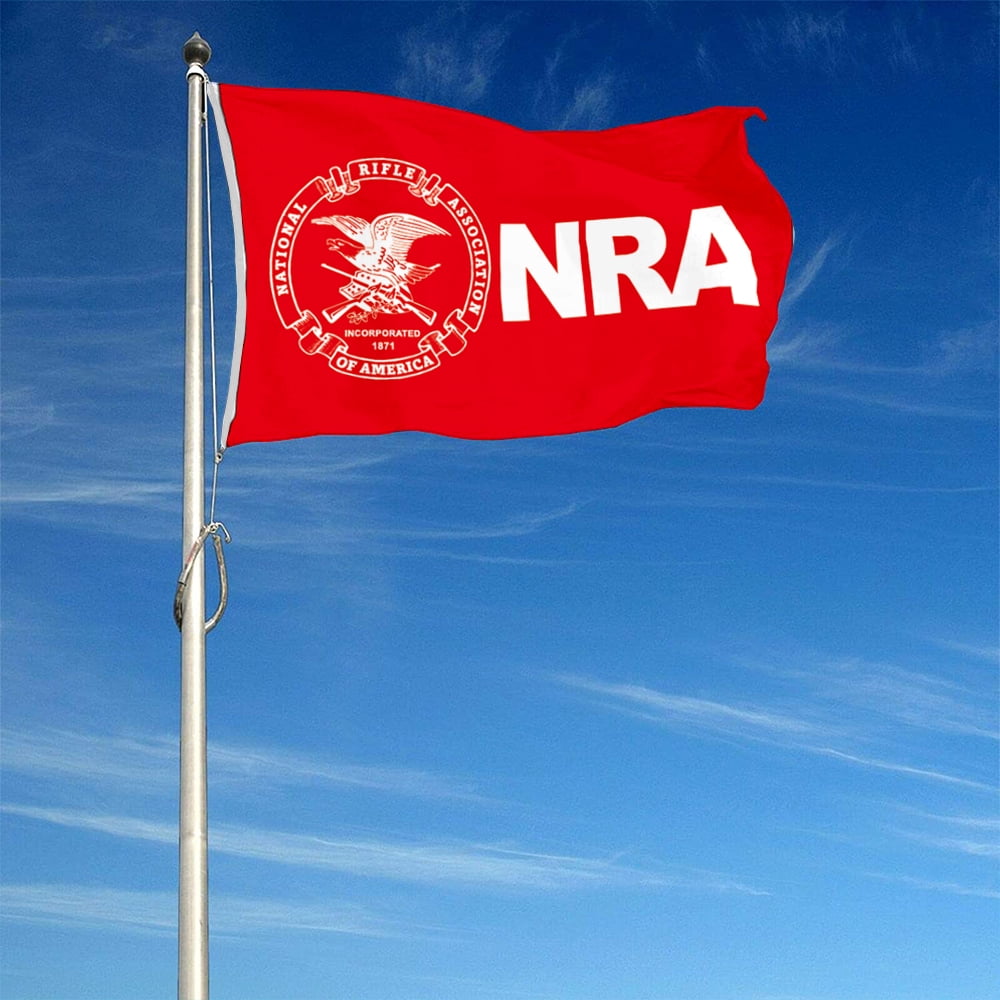 Dutern Double Sided NRA Traditional Flag Banner 3 Ply with Brass Grommets 3x5 Feet
