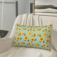 thumbnail image 5 of Susaid White Polka Dot Sunflower Print Pillowcases Multiple Size, Pillow Cover Super Soft Envelope Closure Standard Pillow Case-14"x20", 5 of 6