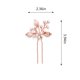 thumbnail image 3 of Accesorios para el cabello de flores para mujeres y niñas, horquillas para el cabello de novia con perlas (paquete de 3) (oro rosa), 3 of 5