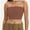 Coffee, variant on Womens Tube Tops Strapless Crop tops Basic Backless Sleeveless Bandeau Cute Summer Outfits Sexy Solid Tops