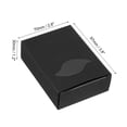 thumbnail image 2 of Uxcell 3.8x2.8x1.2" Paper Soap Box with Window, 20 Pack Soap Boxes Leaf Presents Packaging Boxes, Black, 2 of 6