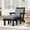 Black, variant on Patio Chair with Ottoman and Removable Cushions 2 -Piece Patio Conversation Set
