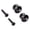 trumpet mouth black, variant on 2pack Easyly Install Rusts Resistant Strap Buttons Locking Pegs Bass Lock for Guitar and Ukulele