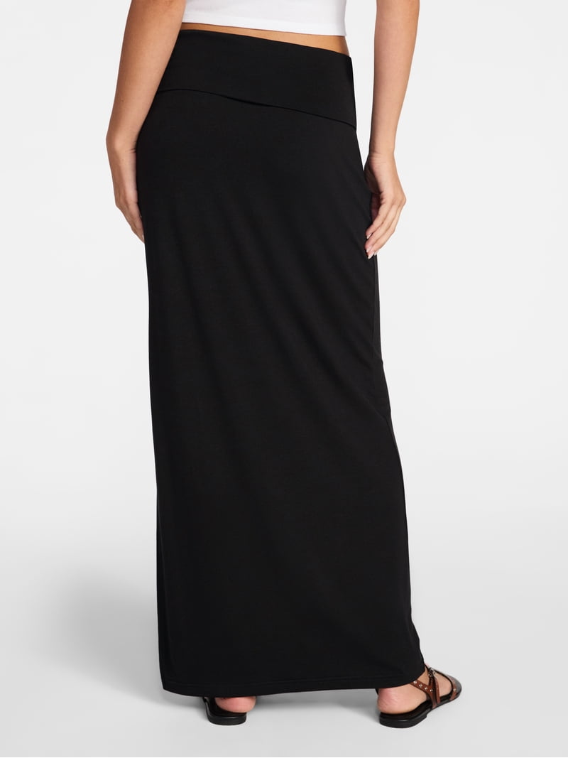 No Boundaries Foldover Maxi Skirt, Women's & Women's Plus XXS-4X