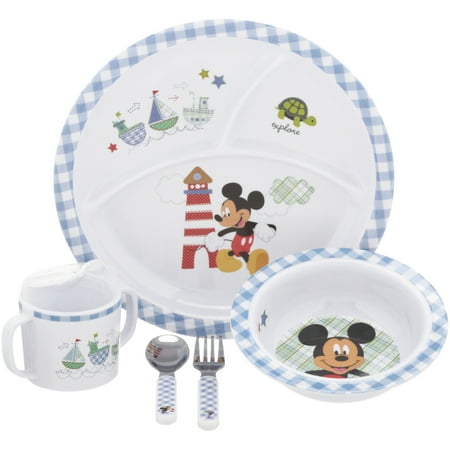 Disney Baby Mickey Mouse Dinnerware Set 5 pc Box