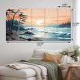 thumbnail image 4 of Designart "Beach Scandinavian silence II" Nautical & Beach Wall Art Prints Set, 4 of 5