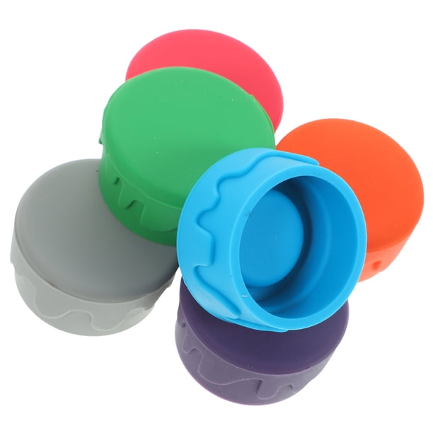 6 tapones de silicona para botellas de vino, tapón de corcho, accesorio para guardar botellas de vino.