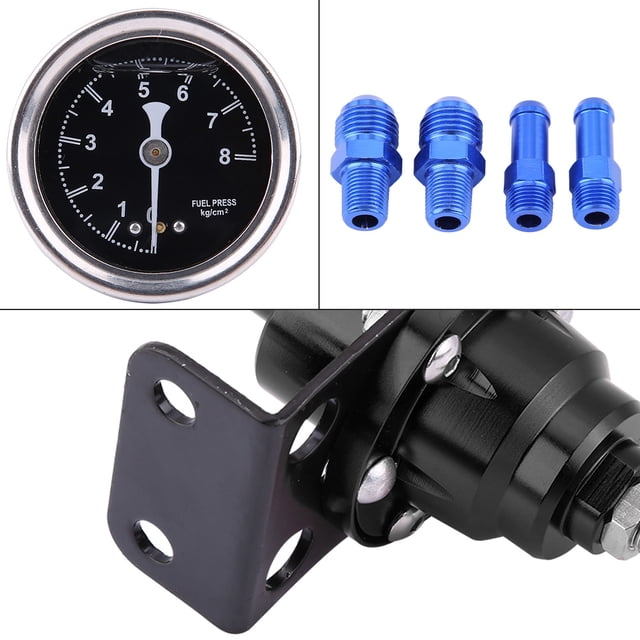 Kit De Medidor De Aceite, Regulador De Presión De Combustible Ajustable, Universal De Aluminio Para Coche, 160psi, Para Vehículos De Alto Rendimiento