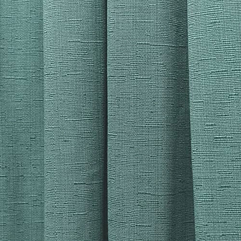 Nicole Miller New York Sawyer Cotton Blend Grommet Top Light Filtering Curtain Panels, 52"x63", Sage, Set of 2
