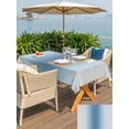 thumbnail image 5 of Outdoor Tablecloth with Umbrella Hole for Patio/Picnic/Party/Camping, Blue Grey Ombre Waterproof Table Cloth Rectangle Table Cover Washable, Farmhouse Gradient Minimalist (60"x 84"), 5 of 8
