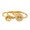 Gold, variant on Women's Stainless Steel Cubic Zironia Hollow Tree of Life Stacking Ring Gold Size 6