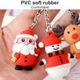 thumbnail image 4 of Keychain Christmas Themed Silicone Pendant Key Ring Christmas keychain Bag Decorative Attachment Alloy Keychain, Type 2, 4 of 9
