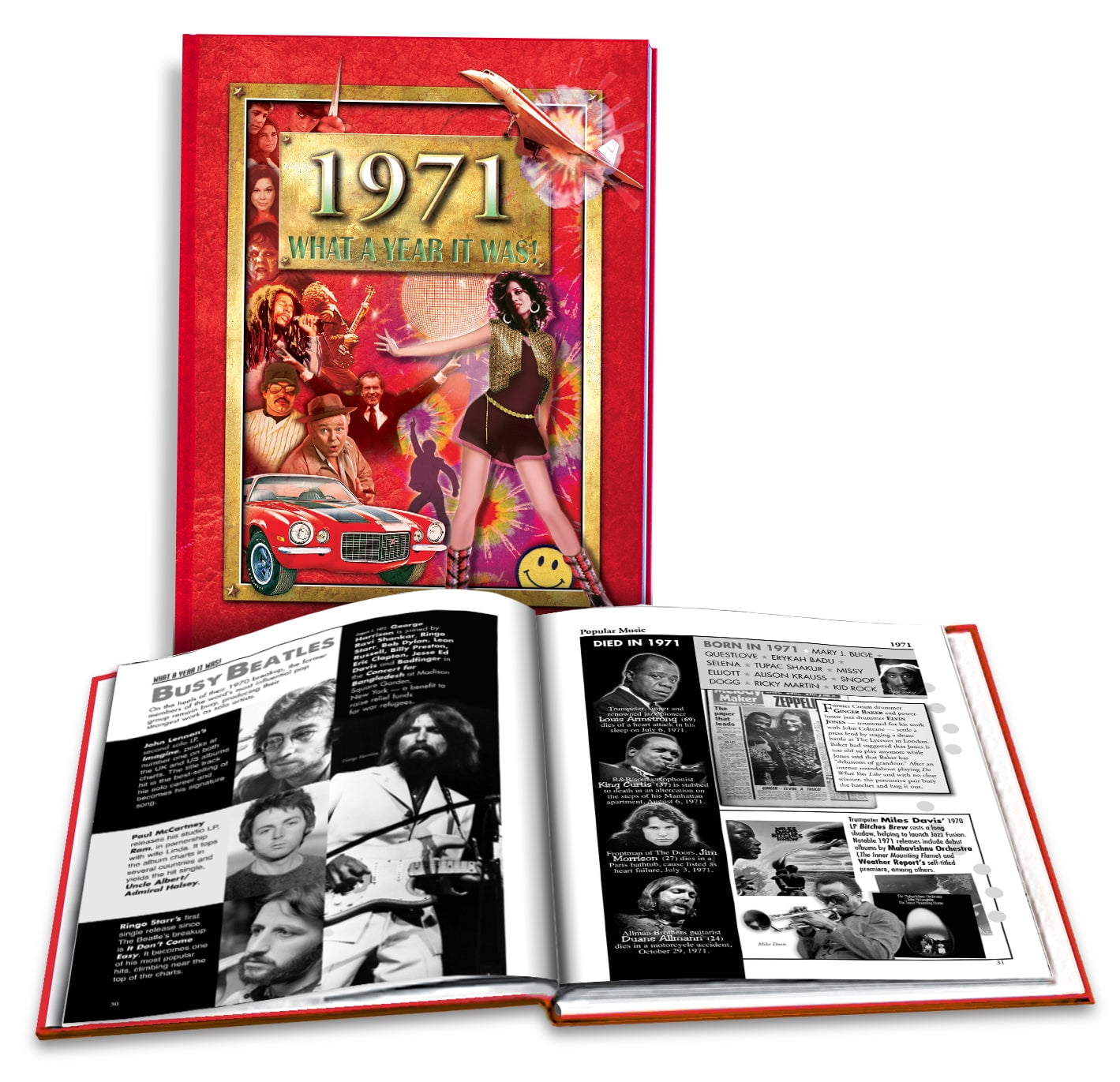 1971 What A Year It Was: 50th Birthday or Anniversary Hardcover Coffee ...