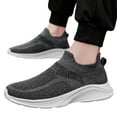 thumbnail image 3 of Yindaity Sneakers for Men Wide Width Sneakers Comfortable Walking Running Summer Beathable Sports Slip On Shoes (Grey,11.5), 3 of 6