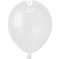 thumbnail image 2 of Gemar - 5 Metallic White Latex Balloons #029 (50pcs), 2 of 5