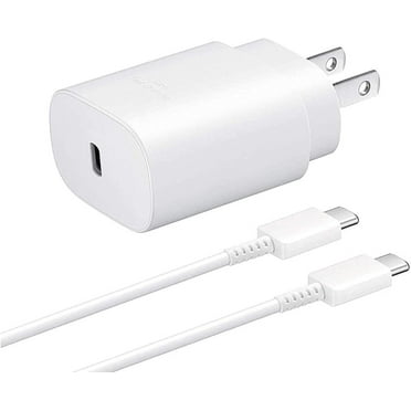 Super Fast Charging 25W USB C Charger Type C Charger Android Phone Charger for OnePlus 12 with 4FT (1.2M) USB C PD Charging Cable - White (US Version)