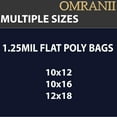 thumbnail image 7 of LDPE Clear Flat Poly Bags | 1.25Mil, 10" X 16" & 100 Bags | Flat Open Top Plastic Packaging Packing, 7 of 7