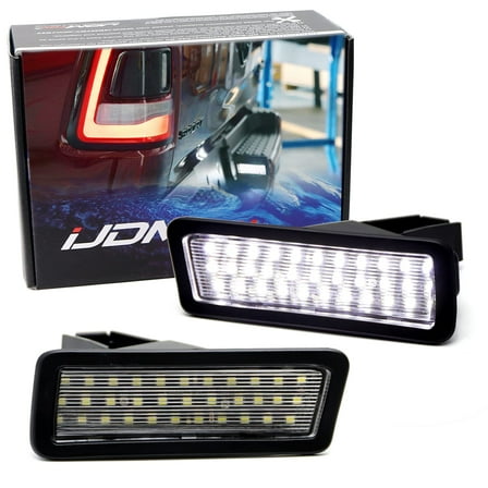 OEM-Fit 3W Full LED License Plate Light Kit For 2019-up Dodge RAM 1500, Powered By 18-Piece Xenon White LED Diodes