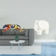 thumbnail image 2 of Estatua De Elefante, Escultura De Animal, Figura Decorativa De Cerámica, Adorno Para Estantería, Interior, Hogar, Colección De Figuras Con Almohadillas Antideslizantes Para Mesa, Navidad, 2 of 8